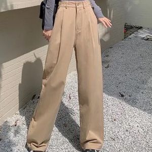 YS by yesstyle dress pants wide leg nude size xs